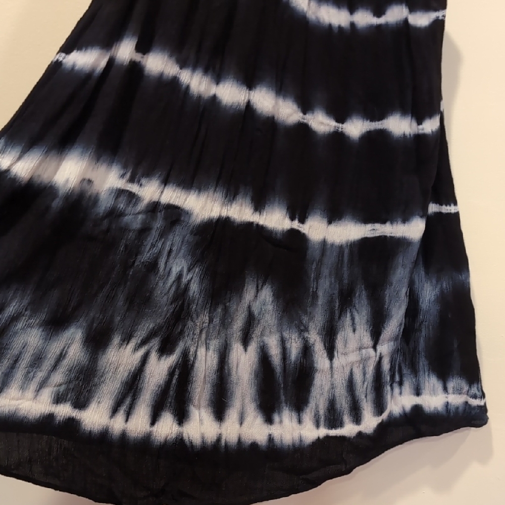 American Eagle Outfitters Black and White Tie-Dye Mini Dress - Picture 3 of 4